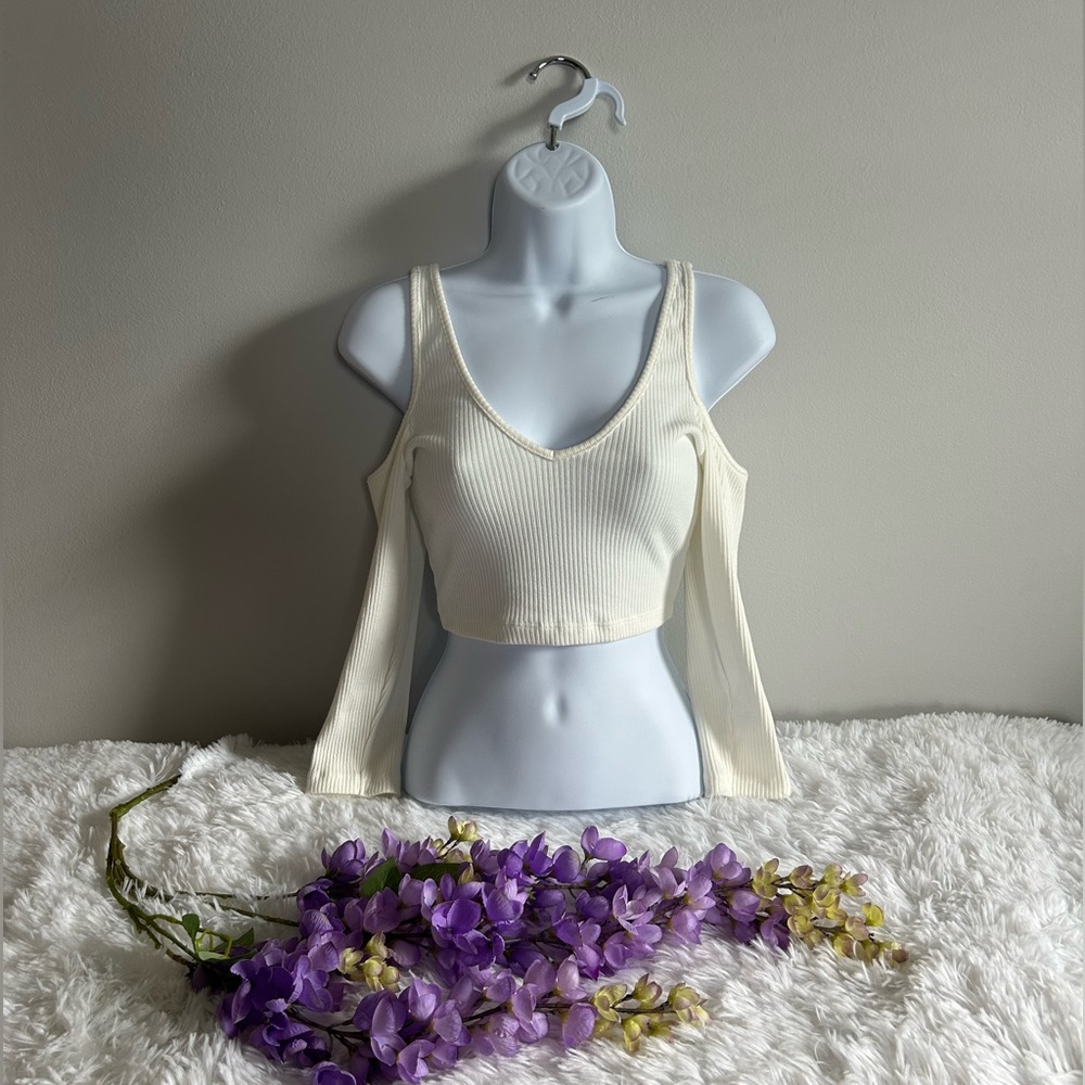 ZARA Off the Shoulder Crop Top - NWT
